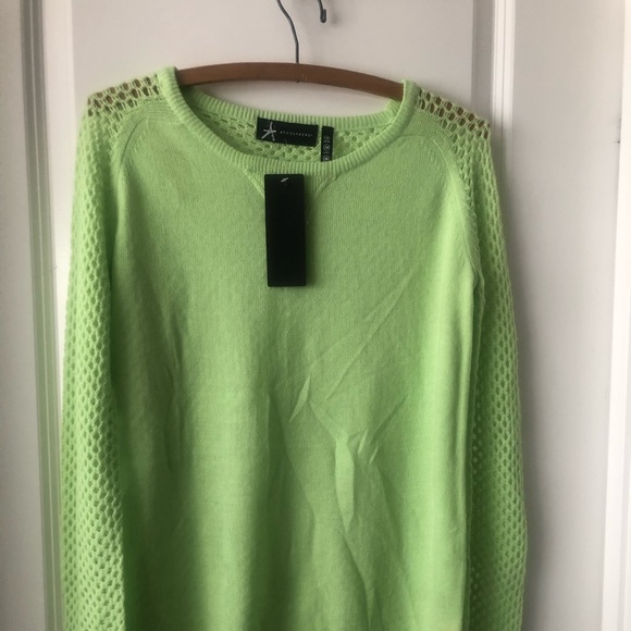 Atmosphere Neon/Lime Green Long Sweater size S - Picture 2 of 4